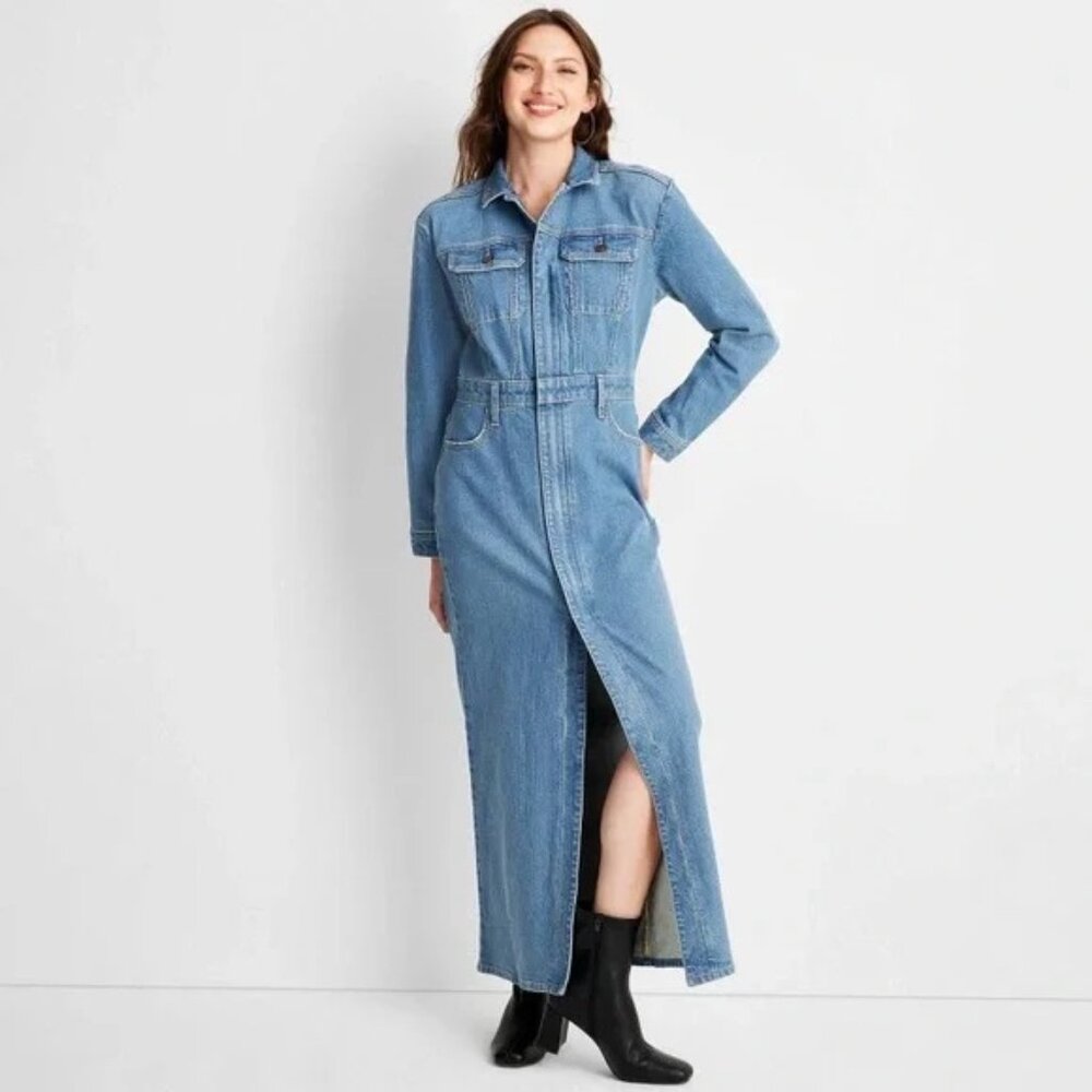 Viral Universal Thread Denim Dress!